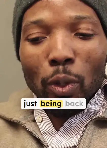 Talking-head clip with animated captions